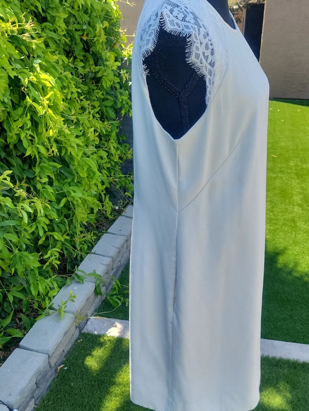 J. Crew Cream Women's Dress With Lace Sleeves Sz  10